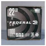 Federal Black Pack .22 LR Ammo, Approx 1100 Rds