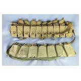 7.62 X 39mm Ammo On Stripper Clips In Bandoliers, Approx 330 Rds