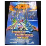 Original 1986 "Transformers The Movie" Animated One Sheet Movie Poster, Folded