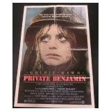 Original 1980 "Private Benjamin" Goldie Hawn One Sheet Movie Poster, Folded