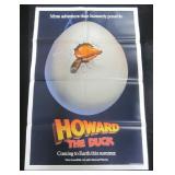 Original 1985 "Howard The Duck" Marvel Comics Advance One Sheet Movie Poster, Folded