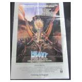 Original 1981 "Heavy Metal" Animated Advance Teaser One Sheet Movie Poster, Folded