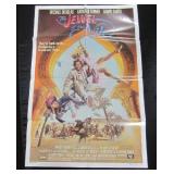 Original 1985 "Jewel of the Nile" Kathleen Turner Michael Douglas One Sheet Movie Poster, Folded