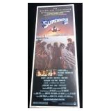 Original 1981 "Superman II" Insert Movie Poster 36 x 14", Flat