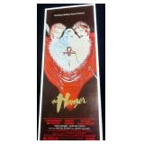 Original 1983 "The Hunger" David Bowie Susan Sarandon Insert Movie Poster 36 x 14", Flat