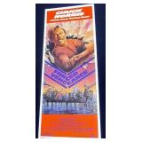 Original 1982 Chuck Norris "Forced Vengeance" Insert Movie Poster 36 x 14", Flat
