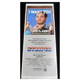 Original 1981 "Stripes" Bill Murray Insert Movie Poster 36 x 14", Flat