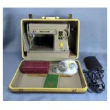 Singer 301A Portable Electric Sewing Machine with Case and Accessories