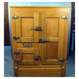 Antique Leonard Refrigerator 3-Door Ice Box