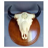 Franklin Mint "Spirit of the West" Bull Skull Wall Mount Sculpture