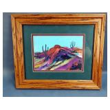 Framed Southwest Desert Landscape Art Print