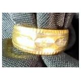 Miracle 14K-B Gold Ring With Diamond Chips