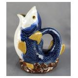 CBK Ltd 1991 Moreau Majolica Fish Pitcher