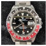Rolex Coke GMT-Master II 40mm Black Dial Superlative Chronometer Watch, D199469, 16710, On Oyster Br