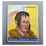 Powhatan Native American Indian Chewing Gum Trading Card, No. 31 