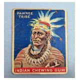 Pawnee Tribe Native American Indian Chewing Gum Trading Card, No. 4 