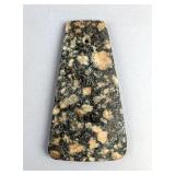 Native American Indian Stone Gorget, 4" x 2.25" 