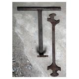 Railroad Locomotive Cast Iron Wrenches 20" and 24"  Railroad Locomotive Cast Iron Wrenches 20" and 24"