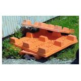 Polyvinyl Pallets, Qty 3 and Large Black Polyvinyl Pipe Polyvinyl Pallets, Qty 3 and Large Black Polyvinyl Pipe