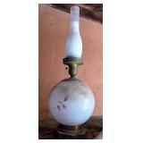 Oil Lamp Burner Insert With Chimney And Electric Parlor Lamp Oil Lamp Burner Insert With Chimney And Electric Parlor Lamp