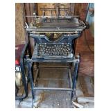 Underwood Continuous Fanfold Biller Typewriter with Stand  Underwood Continuous Fanfold Biller Typewriter with Stand