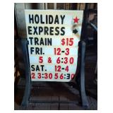 Polyvinyl Advertising Floor Standing Tilting Sign  Polyvinyl Advertising Floor Standing Tilting Sign