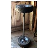 Repurposed Tire Side Table  Repurposed Tire Side Table