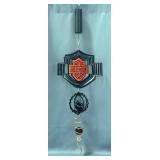 Harley Davidson Outdoor Wind Spinner, Including Battery Operated Spinning Mechanism