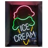 Ice Cream Neon Sign With Pull String 