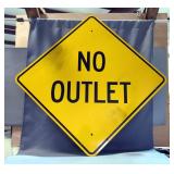 No Outlet Steel Street Sign