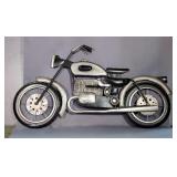 Metal Motorcycle Wall Art Decor