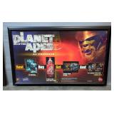 Coca-Cola Metal Framed Movie Advertisements Including The Incredibles, Planet Of The Apes, And NCAA 