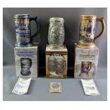 Coors Collectible Beer Steins Including Somewhere Near Colorado And Golden Rails, Total Qty 3 