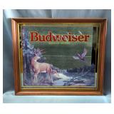 Budweiser "King of Beers" Deer & Pheasant Framed Mirror 