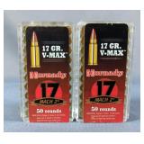 Remington And Hornady 17 Mach 2 Ammo, Approx 179 Rds, And Winchester 17 HMR Ammo, Approx 48 Rds, And Remington And Hornady 17 Mach 2 Ammo, Approx 179 Rds, And Winchester 17 HMR Ammo, Approx 48 Rds, And