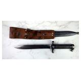 Swedish M1896 Bayonet, 8" Blade, Comes In Scabbard With Leather Belt Holder Swedish M1896 Bayonet, 8" Blade, Comes In Scabbard With Leather Belt Holder