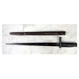 Belgium M1916 Bayonet, 13.5" Blade, In Scabbard  Belgium M1916 Bayonet, 13.5" Blade, In Scabbard