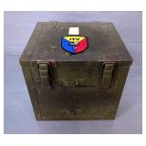 Military Crate With M901 ITV Patch, 12" X 13" X 12"  Military Crate With M901 ITV Patch, 12" X 13" X 12"
