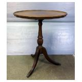 Parlor Table With Scalloped Edge Tilt Top