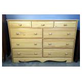 Wooden Dresser with 9 Drawers