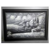 Black and White Landscape Painting