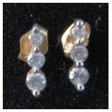 14K Gold Diamond Earrings