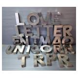 Hand Crafted Metal 3D Letters