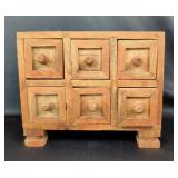 Wooden 6-Drawer Jewelry/Trinket Chest