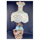 Capodimonte Style Lamp With Violin Player