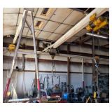 Overhead Hoist System, Three Hoists And Crossbars, Including P&H 2 Ton Cable Hoist and Acco Wright-W Overhead Hoist System, Three Hoists And Crossbars, Including P&H 2 Ton Cable Hoist and Acco Wright-W