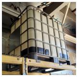 Intermediate Bulk Container With Custom Built Spiggot, Mobil 1240 Remnants Intermediate Bulk Container With Custom Built Spiggot, Mobil 1240 Remnants