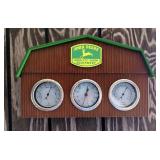 John Deere Barn Shaped Weather Station, 16.5" X 10"  John Deere Barn Shaped Weather Station, 16.5" X 10"