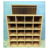 Teak Wood Organizer By Kalmar Designs, And Cubby Shelf Teak Wood Organizer By Kalmar Designs, And Cubby Shelf