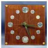 Marion-Kay Numismatic Coin Clock - Model 72 Walnut Marion-Kay Numismatic Coin Clock - Model 72 Walnut